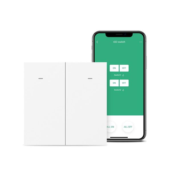 

smart home control broadlink lc1 no neutral wire wi-fi light switch, works with alexa, google and ifttt, s3 hub required