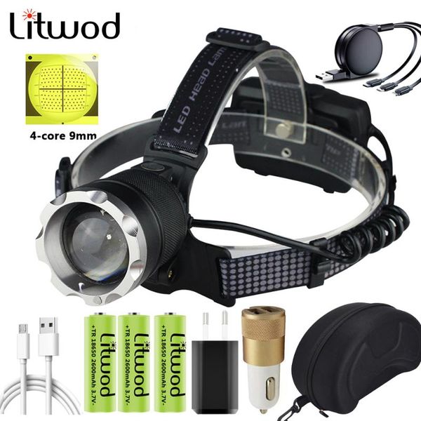

xhp90.2 led headlamp power bank 7800mah zoom head lamp torch 3* 18650 battery built-in cooling fun rechargeable light headlamps