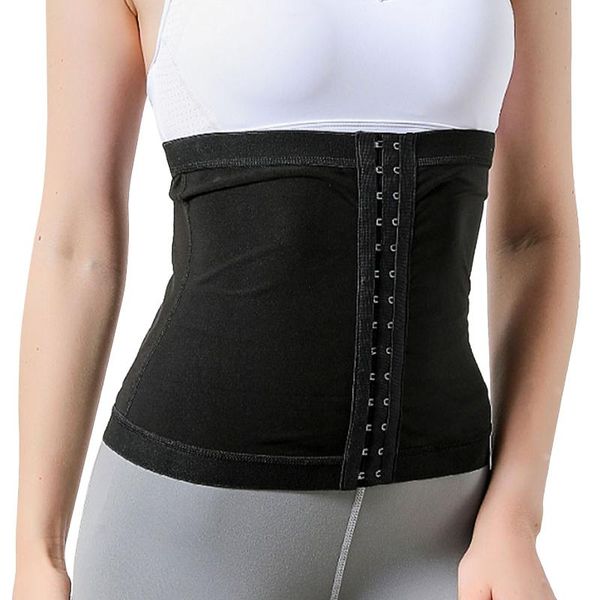 

waist support trainer silver ion coating women body shaper croset cincher tummy control sport girdle weight loss slimming trimmer, Black;gray