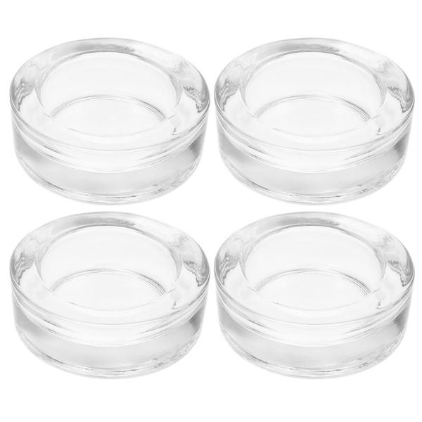 

candle holders 4pcs glass round candlesticks romantic crystal tealight