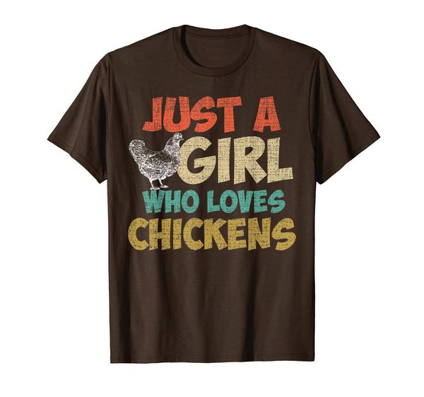 

Just A Girl Who Loves Chickens T-Shirt Funny Chicken Farmer, Mainly pictures