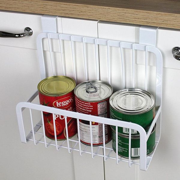 

hooks & rails home wall storage rack door hanging sundries spices basket punch iron frame mesh display shelf kitchen organizer