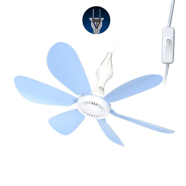 

electric fans one speed soft wind 220v 20w 6 blue flabellums ceiling fan 16.5inch quiet hanging for bedroom and more