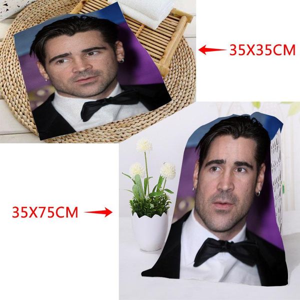 

towel colin farrell towels square rectangle size 35x35cm 35x75cm microfiber fabric face custom logo