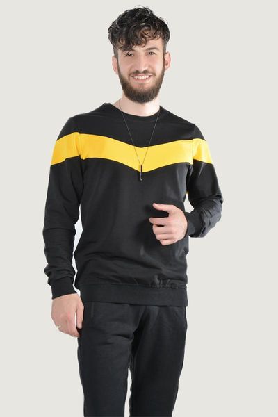 

men's long sleeve cycling neck sweatshirt 20y-5200228 black tracksuits, Gray