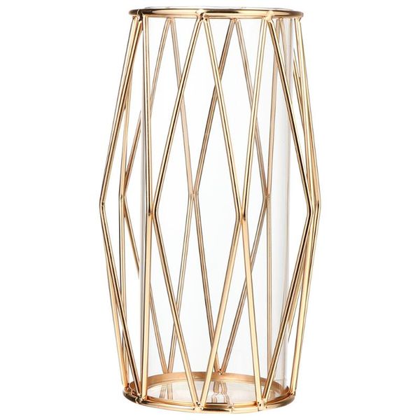 

1pc iron art glass hydroponic container flower planter flowerpot plant vases