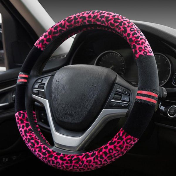 

steering wheel covers car cover winter plush universal 38cm automobile vehicle protector