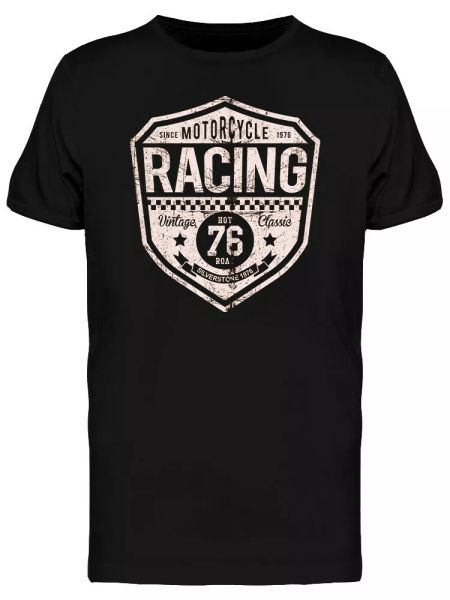 

Motorcycle Racing 76 Men's Tee -Image by Shutterstock, White;black