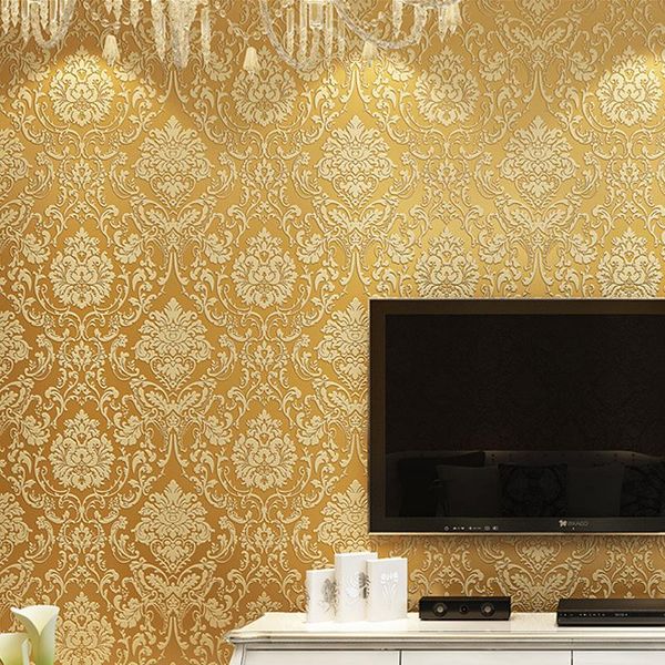 

wallpapers european damascus non-woven wallpaper living room dining bedroom background papier peint mural 3d