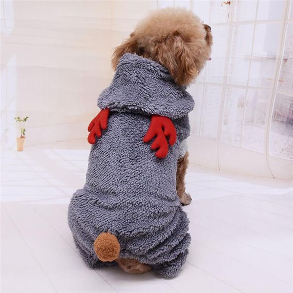 

dog apparel soft cotton pets costume pajamas winter warmer shirt solid color coat sweatshirt vest cat warm clothes @d