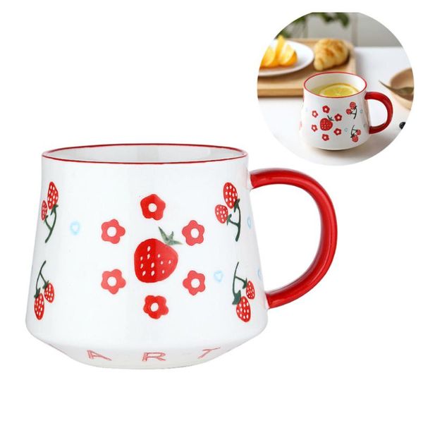 

450ml ceramic mug cup water creative breakfast cups drinking for home restaurant mugs
