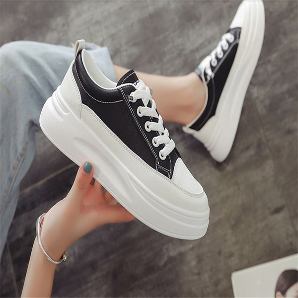 

2021 wholesale brands casual shoes classic shock sneakers all black leather luxury designer women men lovers comfortable thick sole, pure bl