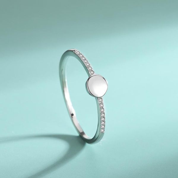 

cluster rings european and american summer fashion round hand ornaments s925 sterling silver ring women's glossy finger, Golden;silver