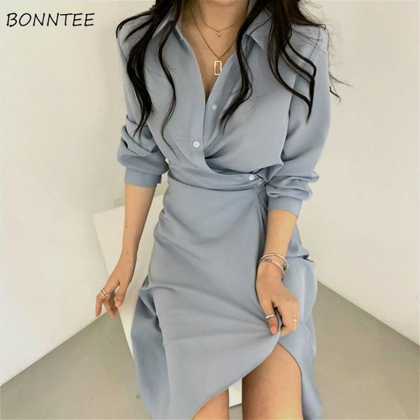 

casual dresses dress women elegant solid simple design chic french style slim office lady fall vintage empire womens vestidos, Black;gray