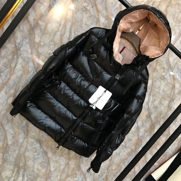 

winter bright face korean version down jacket women's new fashion in the long loose coat tide thick down jacket, Black