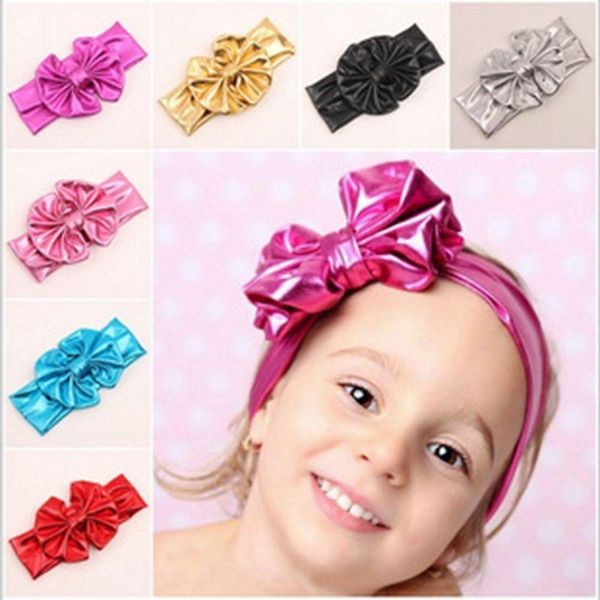 

glitter metallic messy bow headband shinny hair bows sequin scruchies headbands girls custommized accessories for, Slivery;white