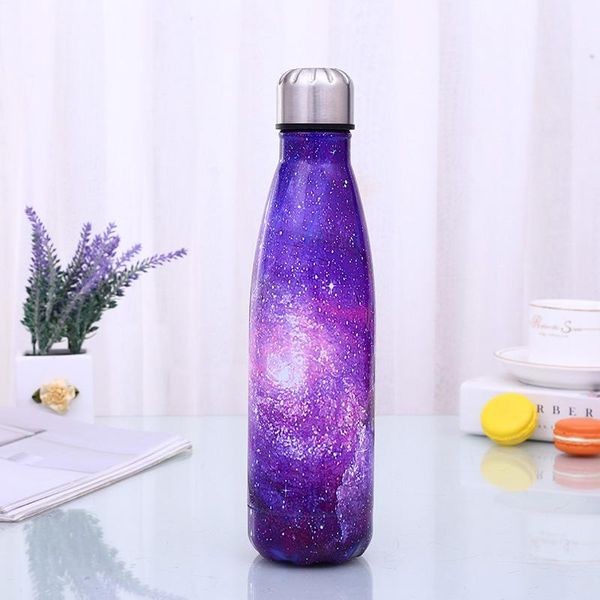 

water bottle stainless steel vacuum insulated leak-proof double walled cola shape 500ml sport keeps drinks cold