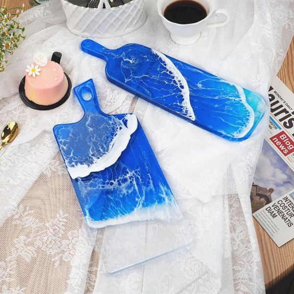 

craft tools diy crystal epoxy resin mold for making tray bread pastry fruit dishes handmade mirror handle table silicone