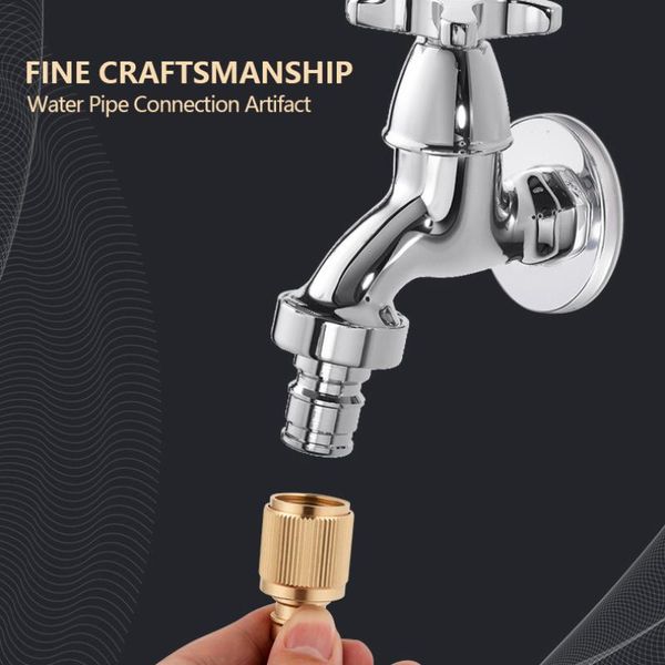 

kitchen faucets 1pc universal brass quick connector faucet washing machine garden bathroom water hose pipe connectting tools