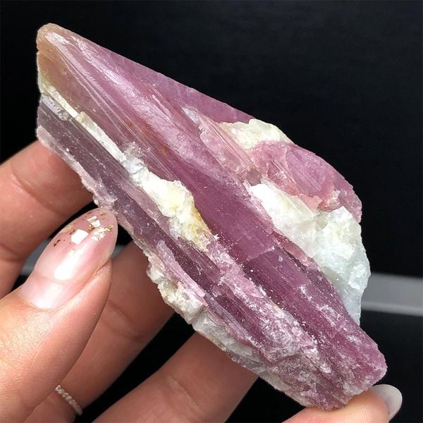

decorative objects & figurines 1pc random natural red tourmaline rough stone rubellite crystal specimens mineral rock rare healing reiki col