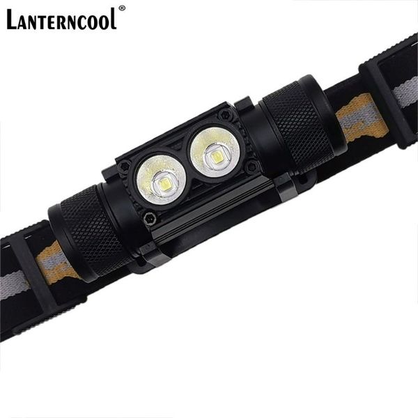 

lanterncool xml2 led headlight mini white light xml l2 head torch usb charger 18650 battery headlamp camping hunting headlamps