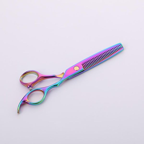 

hair scissors professional japan 440c 6 & 5.5 inch rainbow cut set cutting shears thinning barber scissor hairdressing