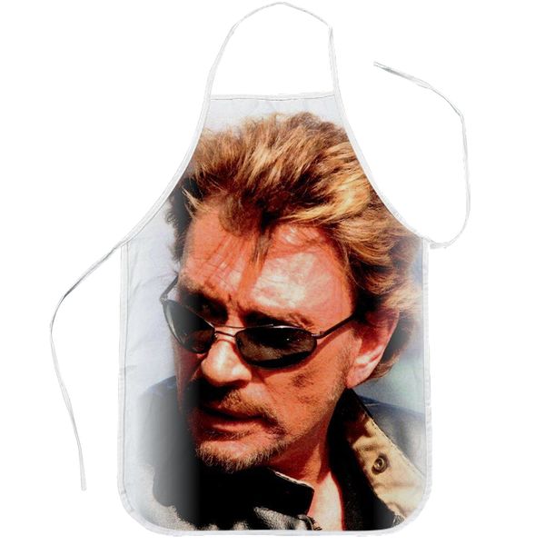 

cloocl singer johnny hallyday apron gardening restaurant polyester baking aprons home cleaning tools drop shipping