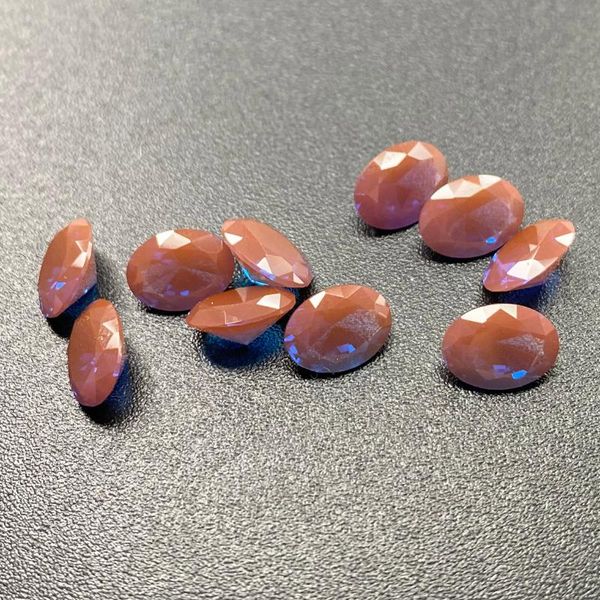 

loose diamonds 7x9mm 1.25ct faceted pink sweet dreams unique and nobleÂ flash nanosital stone, Black