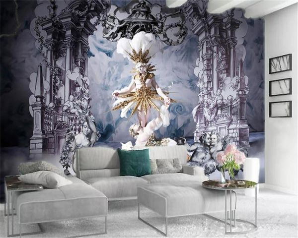 

wallpapers 3d po wallpaper custom european style angel living room bedroom background wall decoration mural