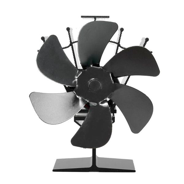 

electric fans sf105g fireplace thermal power fan portable 6-blade aluminum alloy silent