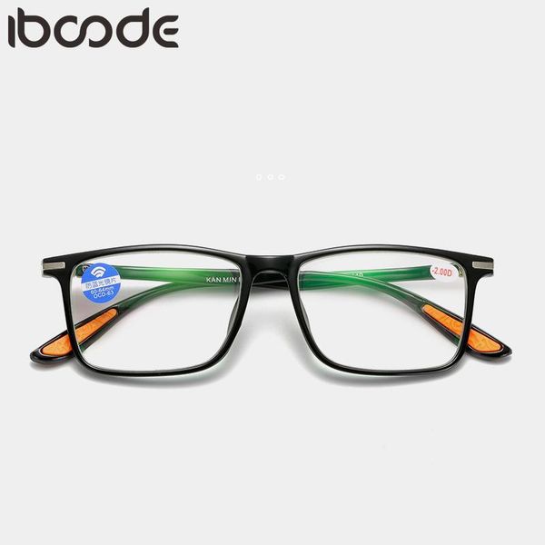 

fashion sunglasses frames iboode ultralight finished myopia glasses women men anti blue light short sight eyeglasses eyewear -1.0 -1.5 -2.0, Black