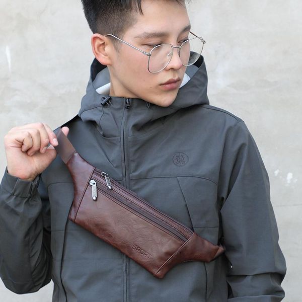 

waist bags men's bodypack sports running bag leisure fashion chest shoulder messenger fanny pack waterproof for men