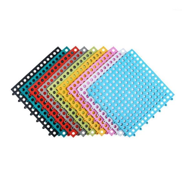 Bath Mats PVC Splicing Banheiro Anti-Skid Mat Non-Slip Funhet Kitchen Tapetes à prova d'água para toalete