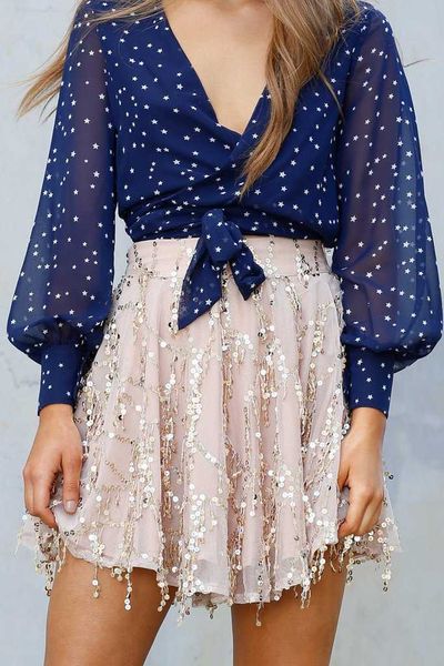 

luxury evening party dresses mini tassel elastic bead sequin skirt, Black