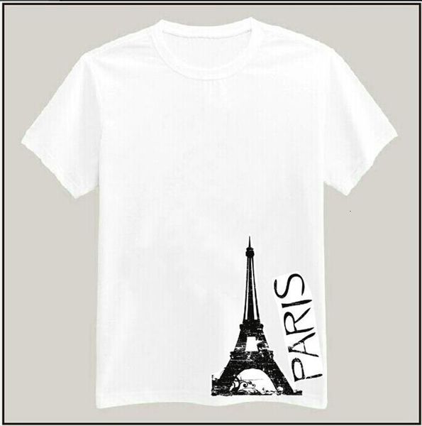 

paris print men cotton casual women t shirts hipster white tees big size s xxxl drop ship tz200 271