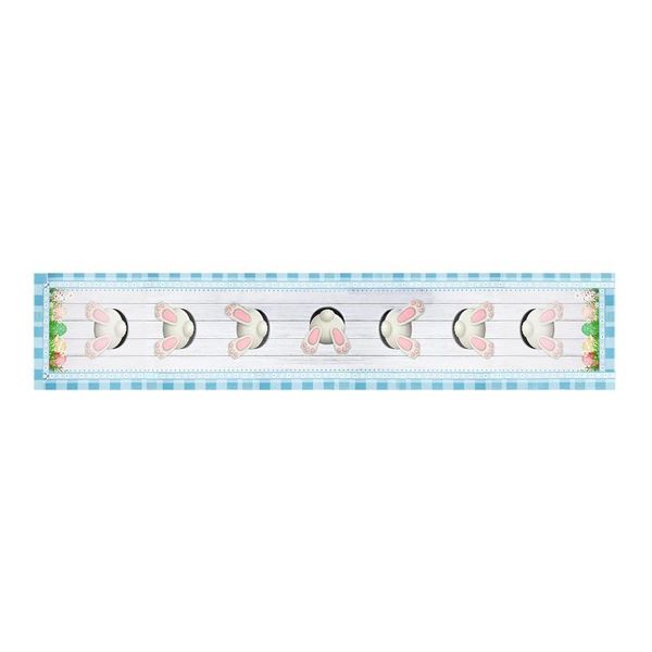 

table cloth easter eggs polyester cotton printed flag decoration oilproof kitchen dining cover manteles home decor