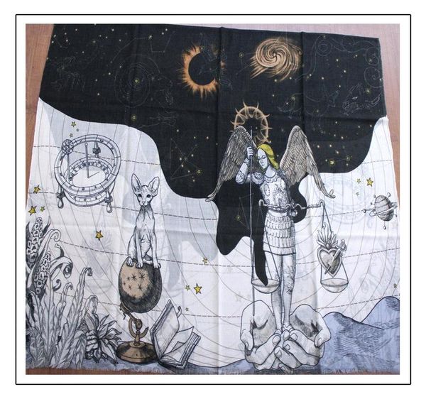 

scarves mystery star high grade lady cashmere scarf decoration pashmina headband multi wraps drop yr17, Blue;gray