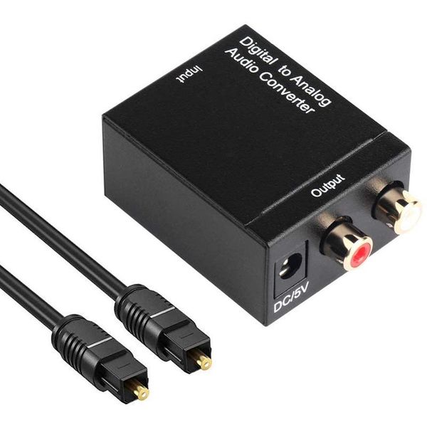 

digital to analog o converter optical (spdif/toslink)and rca (l/r) stereo with fiber keyboards
