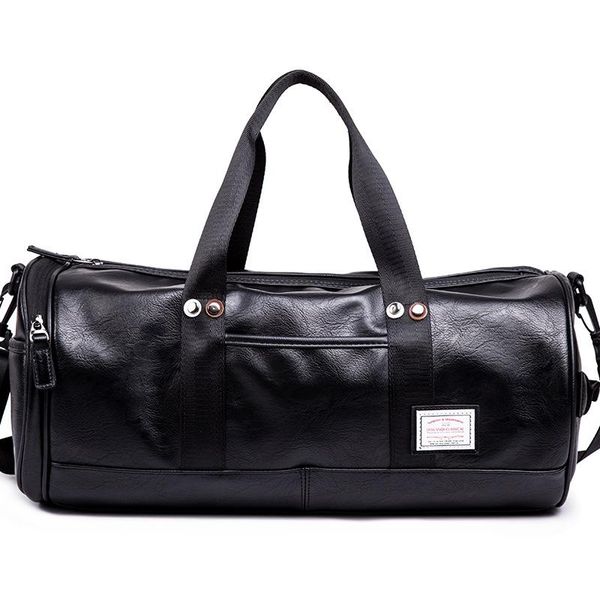 

duffel bags 2021 brand men handbag leather large capacity travel bag shoulder male tote duffle casual messenger crossbody