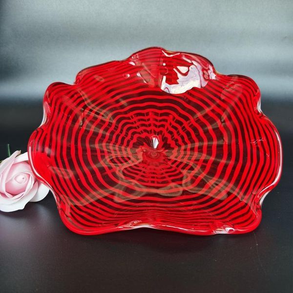 

wall lamp 100% mouth blown borosilicate chihully style red plates living room lamps