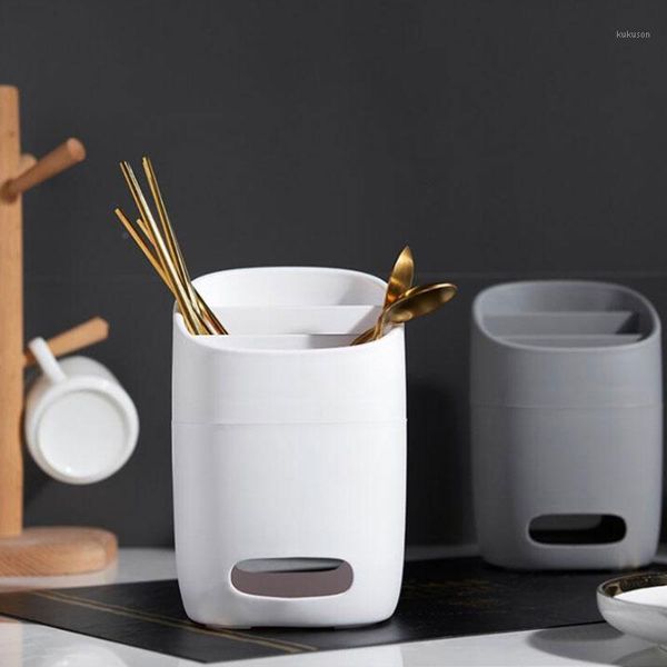 

storage bottles & jars nordic multifunction pp rack chopsticks tube spoon fork drain holder kitchen utensils home organizer tools