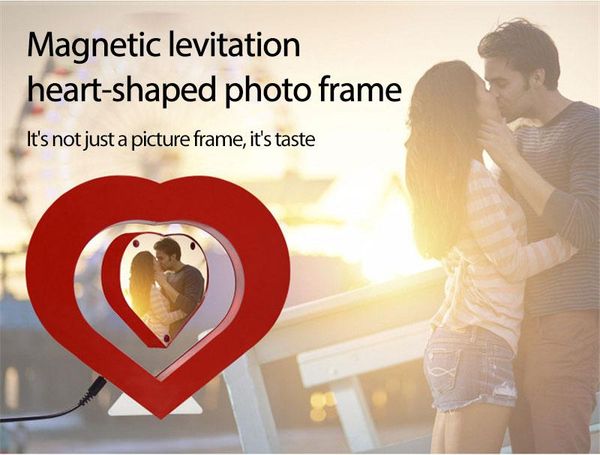 

magnetic levitation po frame heart-shaped wedding birthday home creative decoration ornaments christmas gift frames