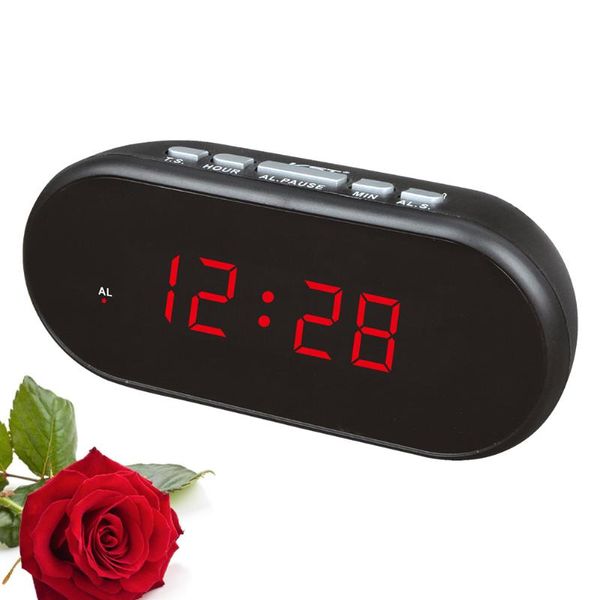 

other clocks & accessories usb creative led alarm clock plastic multi-function digital for home school (red)
