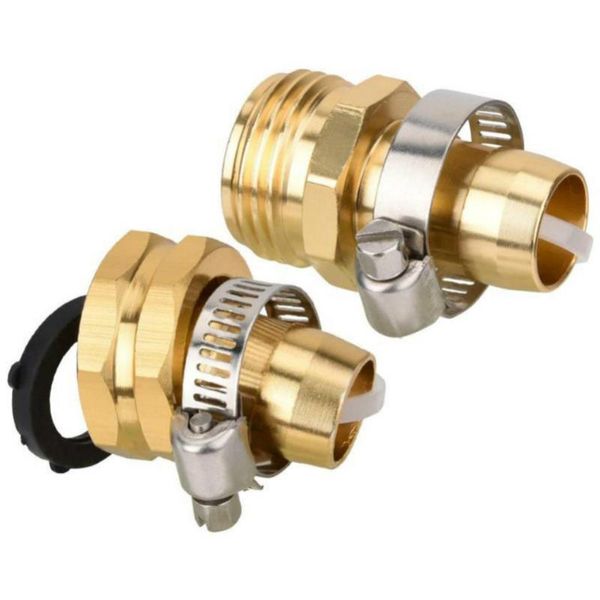 

watering equipments 2pcs home garden pipe connectors repair kit hose sprayers nozzle connector 3/4 us thread male female mender