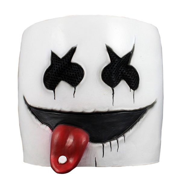 

100 electric syllables dj 2021 mask latex tongue sticking ball party cos