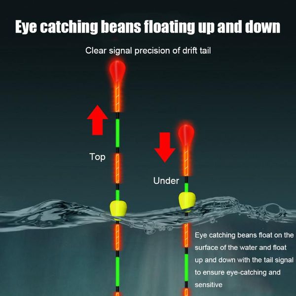 

electric fishing floats night light luminous ball slidding floator nano bobber for carp tackles accessories