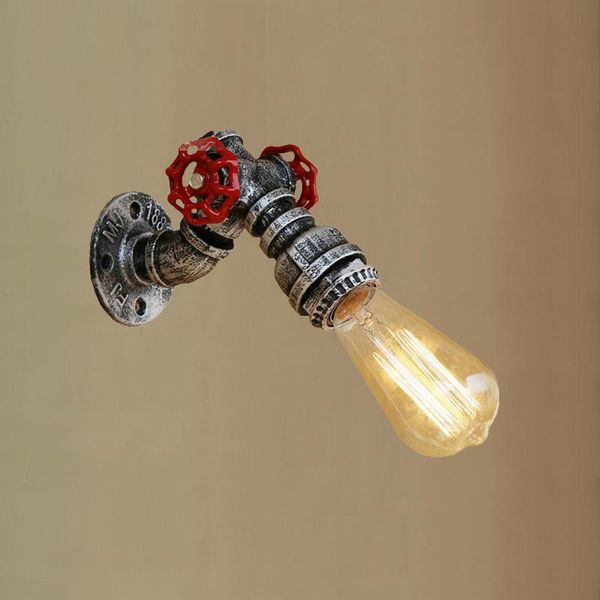 

wall lamp vintage light e27 edison indoor industry lofe steam punk pipe bedside stair aisle corridor cafe scoce bra