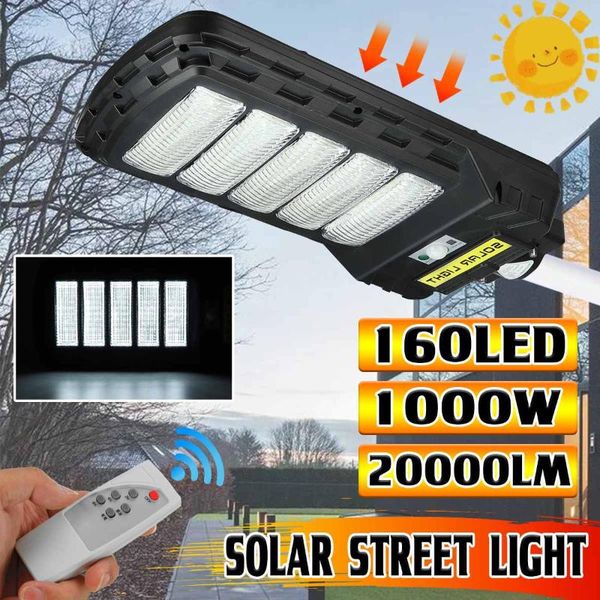 

solar lamps outdoor lighting led street lights high power ip65 waterproof motion sensor garden flood wall lamp remote control
