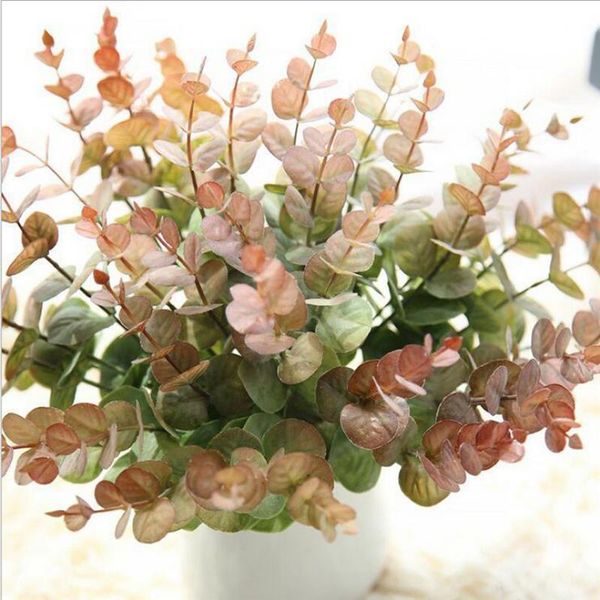 

decorative flowers & wreaths 1pcs/3pcs artificial eucalyptus branch small stem faux plant christmas wedding decoration flower