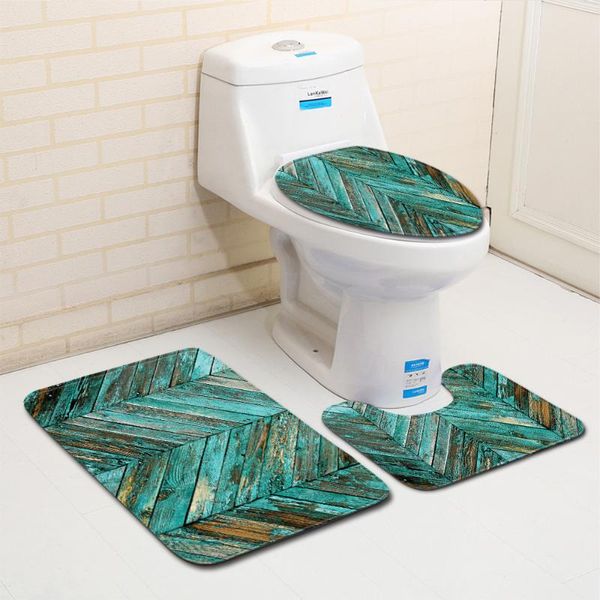 

bath mats vintage wood grain bathroom rug set mat shower rugs toilet three-piece